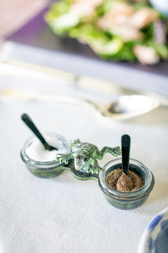 rise n°1 Frog Salt & Pepper Cellar