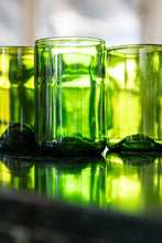 Load image into Gallery viewer, rise n°1 Recycled Glasses - Bottle Green (12 oz.) - Set of 4