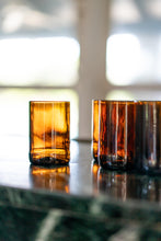 Load image into Gallery viewer, rise n°1 Recycled Glasses - Amber (6 oz.) - Set of 6