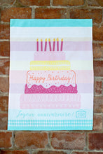 Load image into Gallery viewer, Happy Birthday/Joyeuse Anniversaire Torchon