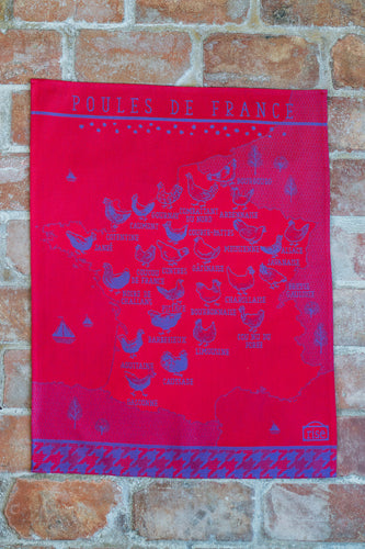 Les Poules de France Torchon